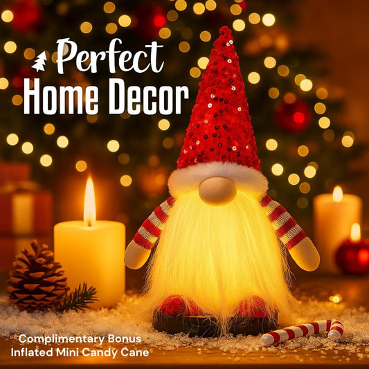 3PCS Christmas Gnomes Decorations and Christmas Decorations Indoor Lighted