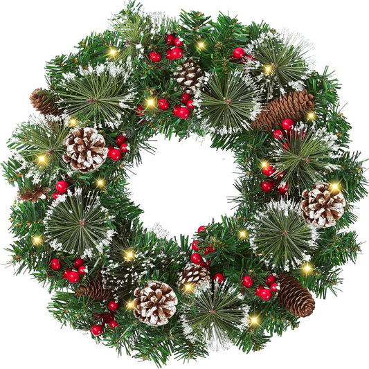 24’’ Artificial Christmas Wreath